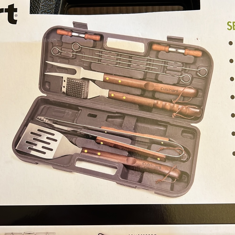 Cuisinart 13pc Wooden Handle Grill Set - Picture 7 of 7